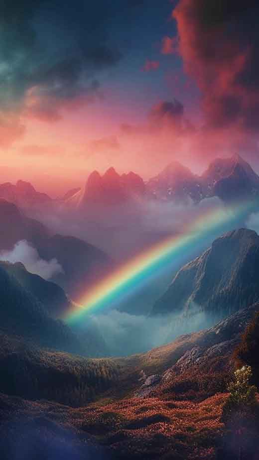 rainbow aesthetic background