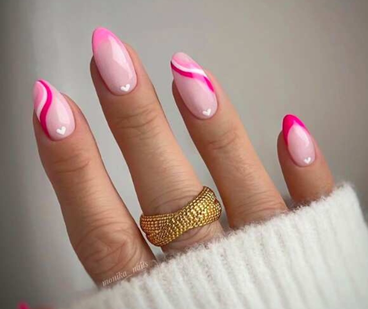 45 Pink And White Nails Designs To Try Year Round