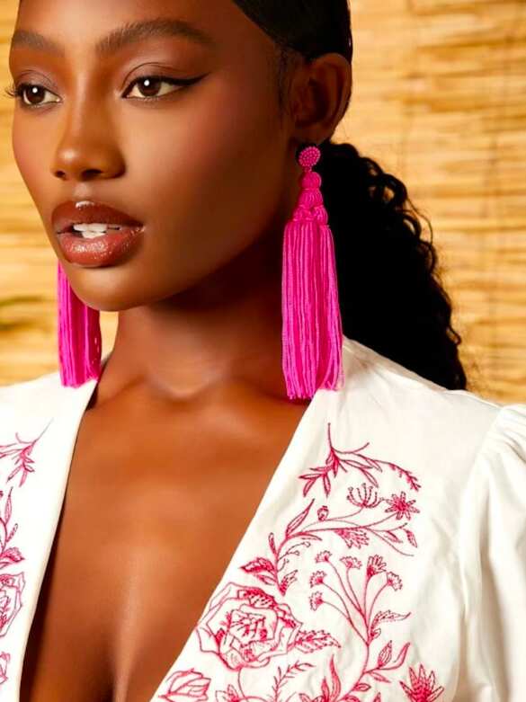 Hot Pink Earrings That Are A Fashion Statement