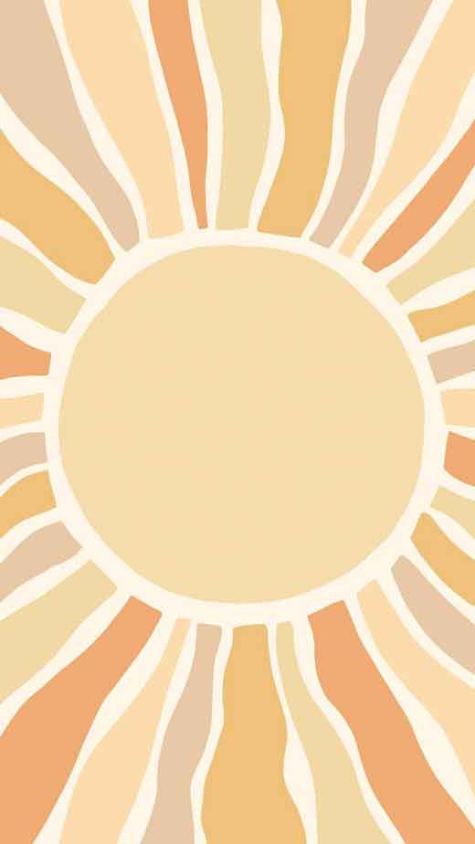 boho sun background for iphone