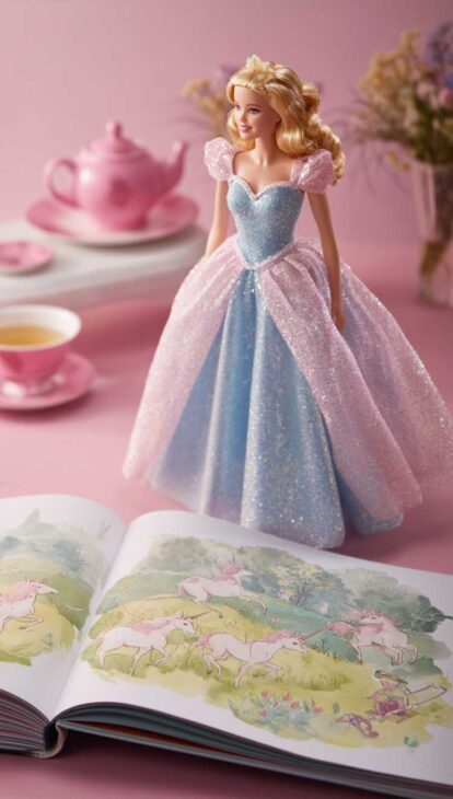 fairytale barbie phone wallpaper