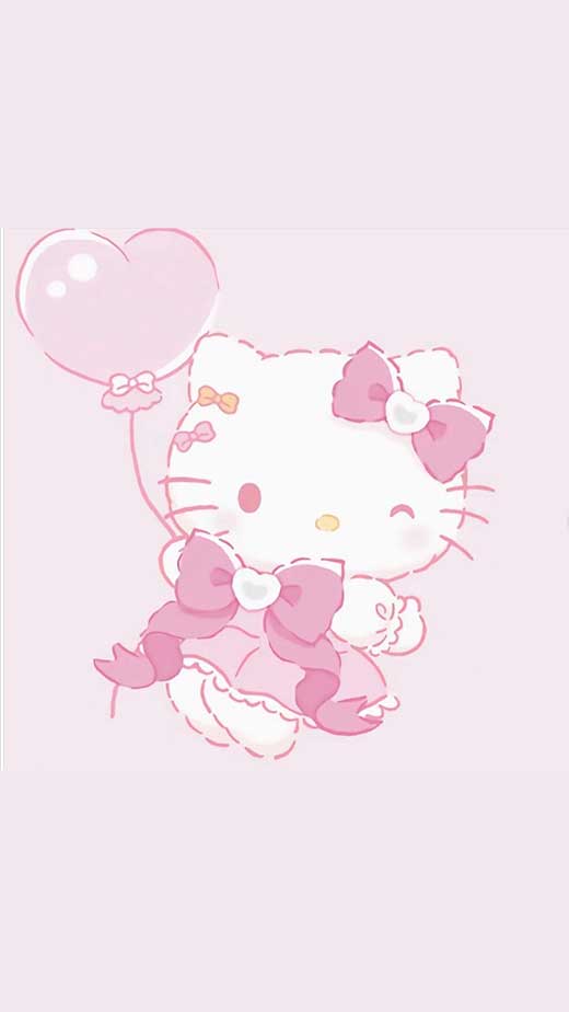 Hello kitty, aesthetic, pastel, pink, sanrio, HD phone wallpaper
