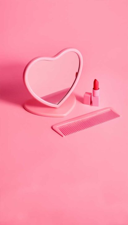 minimal barbie aesthetic wallpaper