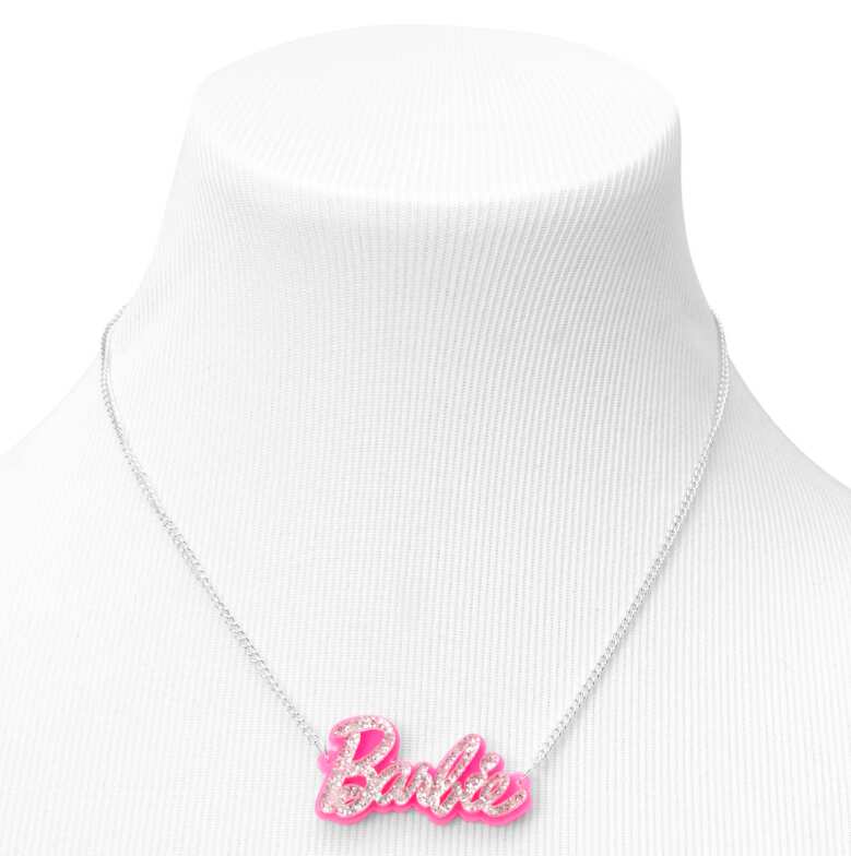 Pink Nameplate barbie Necklace