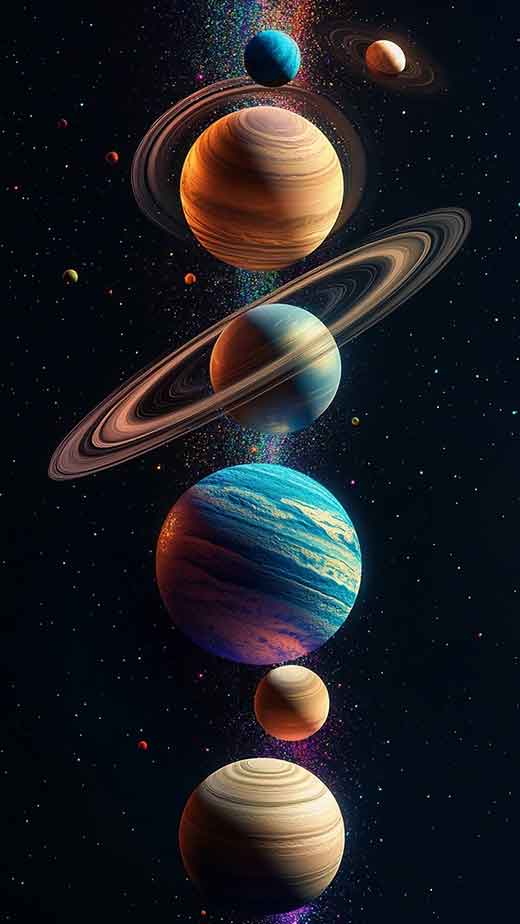 planet and galaxy wallpaper for iphone