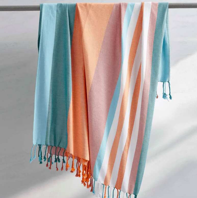 Luxury Striped Beach Towel Blanket