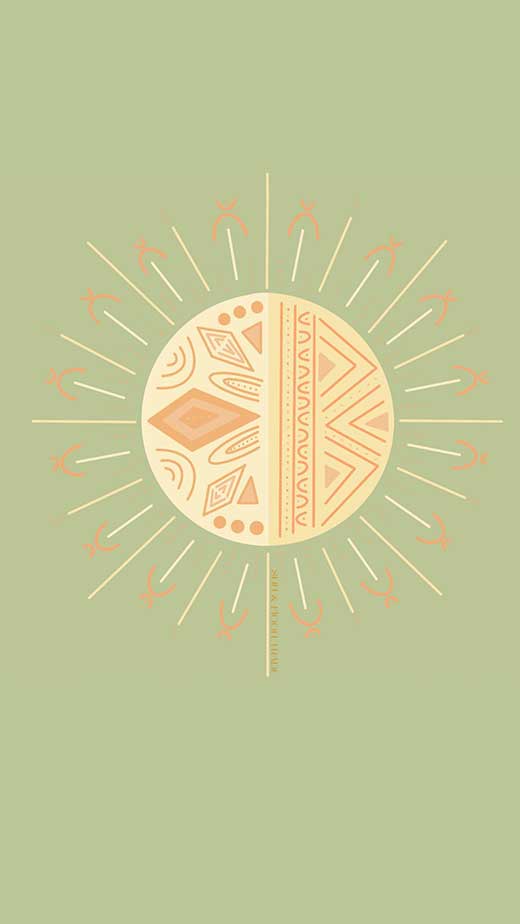 Sunshine  Block Print Boho Sun Print  Golden  Lad20  Shutterfly