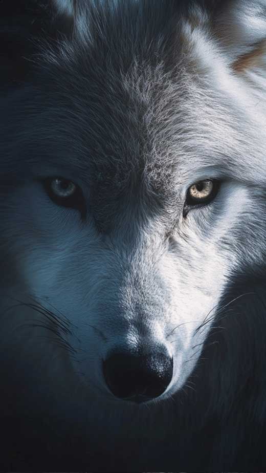 grey and white wolf wallpaper for iphone