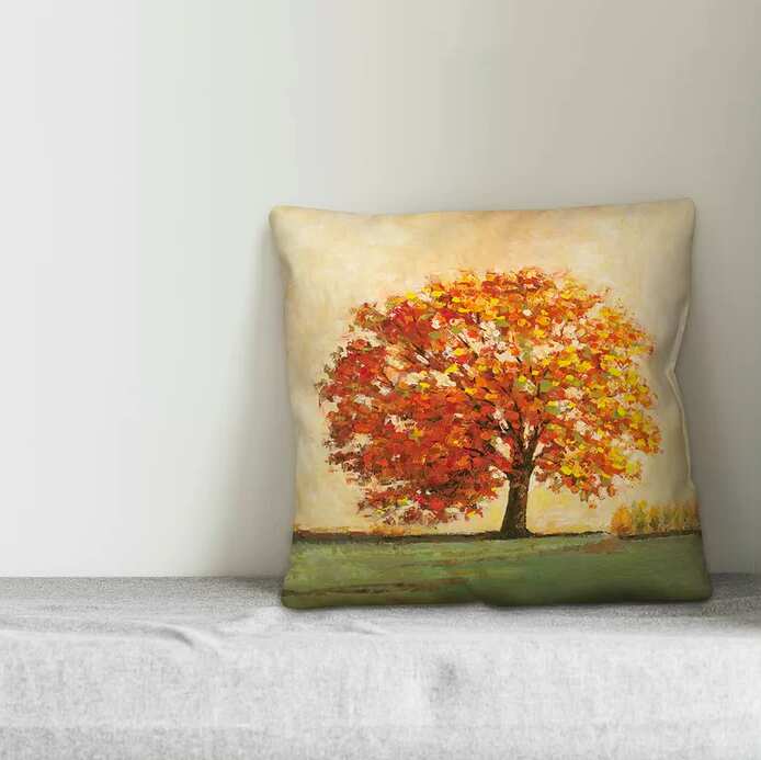 Autumn Tree Decorative Fall Pillow