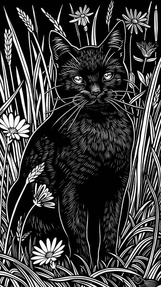 dark witchy wallpaper iphone cat