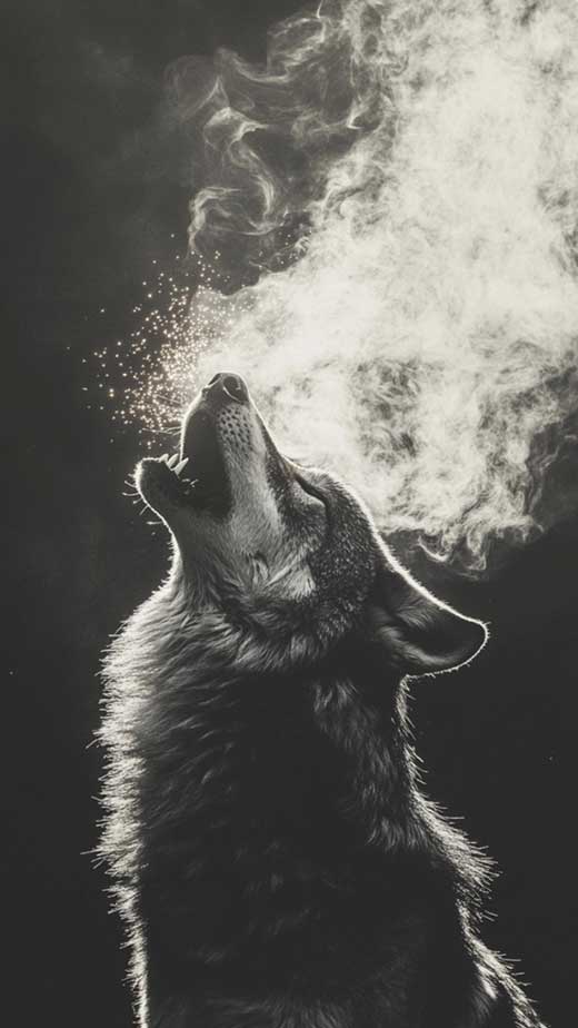 black and white wolf free aesthetic hd wallpaper