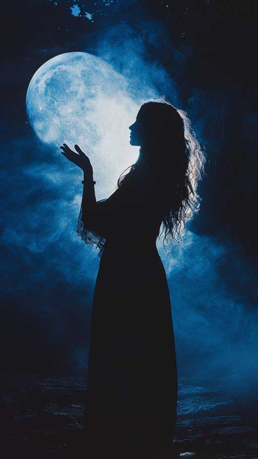 dark moon witch wallpaper for iphone