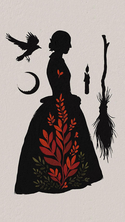 edwardian witch wallpaper iphone
