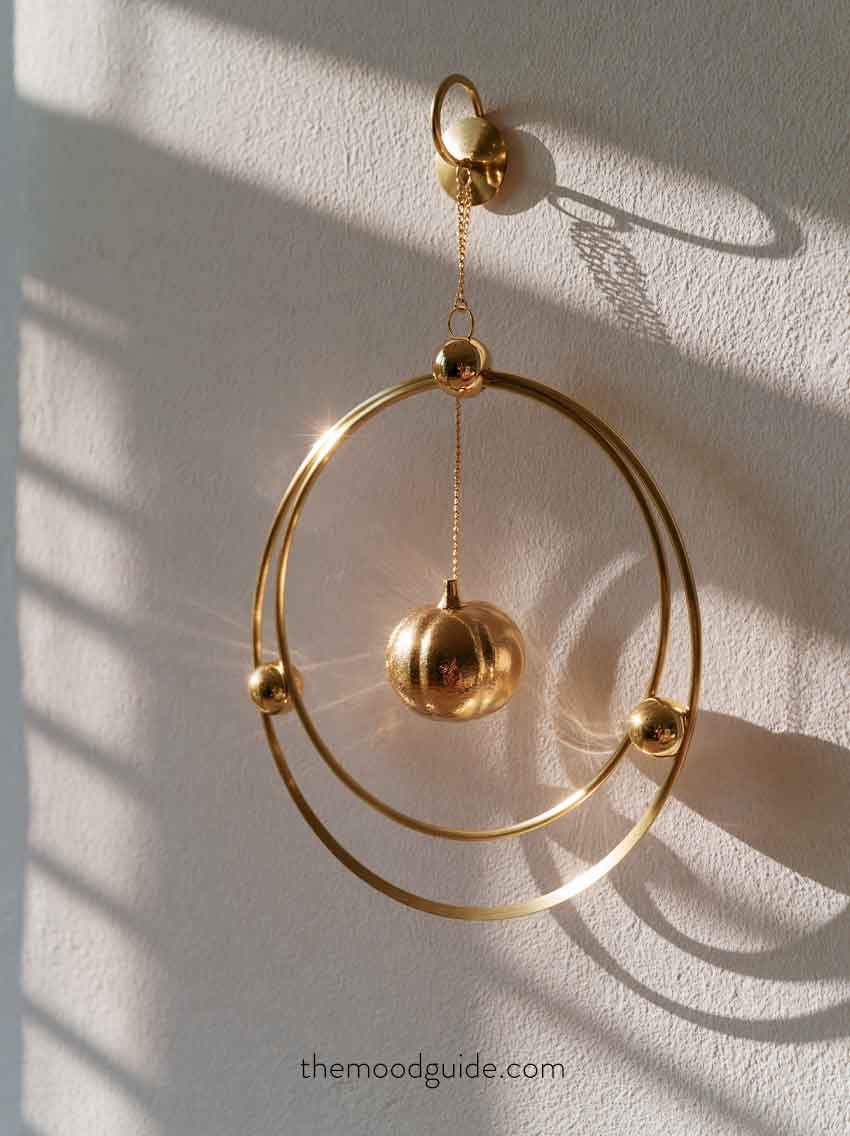 elegant golden fall wreath