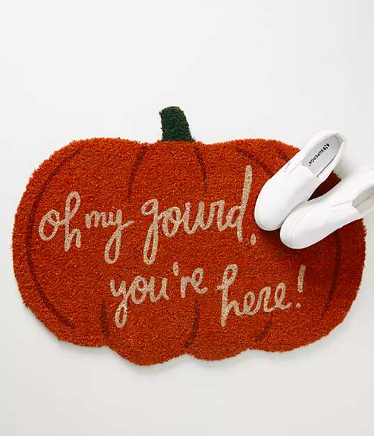 Gourd-Shaped Autumn Doormat