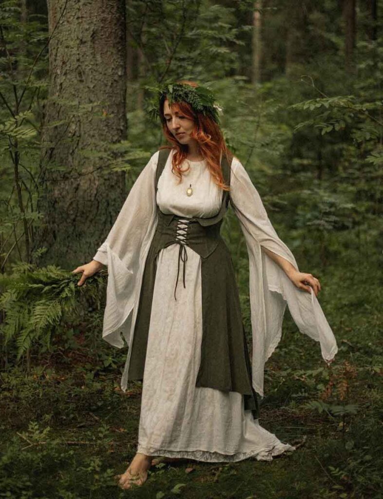 renaissance witch costume woodland