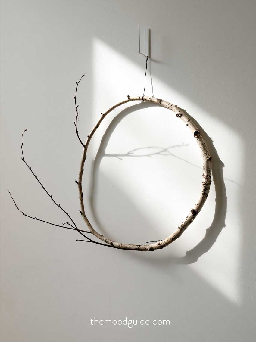 minimal rustic fall wreath