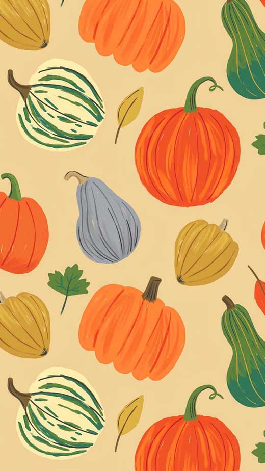 aesthetic fall wallpaper iphone cute neutral pumpkin