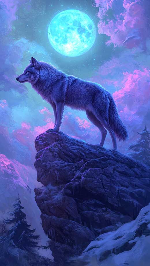 beautiful cool aesthetic hd wolf wallpaper for iphone