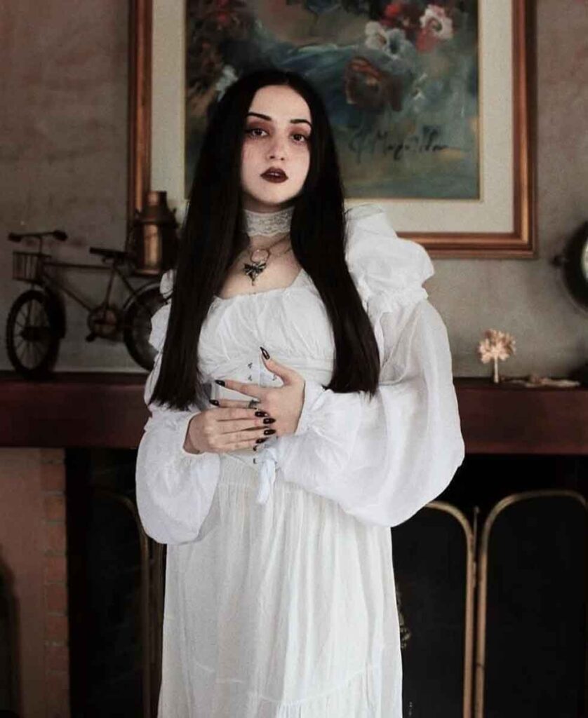 vampire aesthetic outfit victorian vintage white romantic