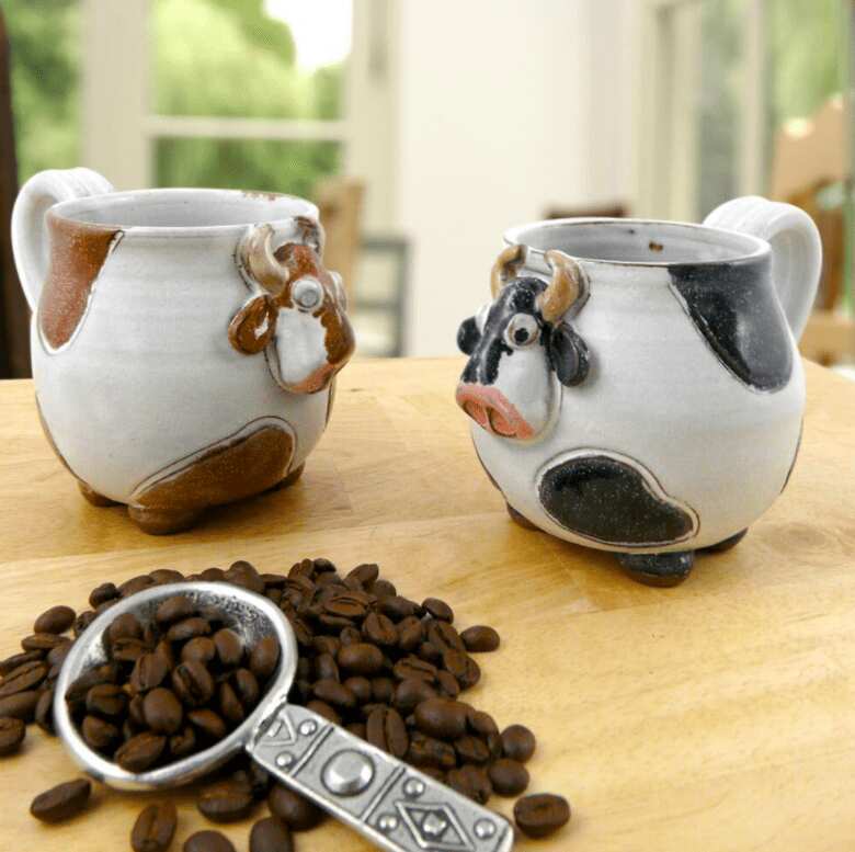 Ceramic Cow Mugs