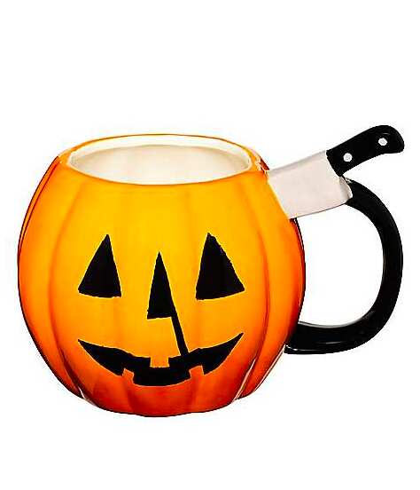 Michael Myers Pumpkin Molded Coffee Mug 20 oz