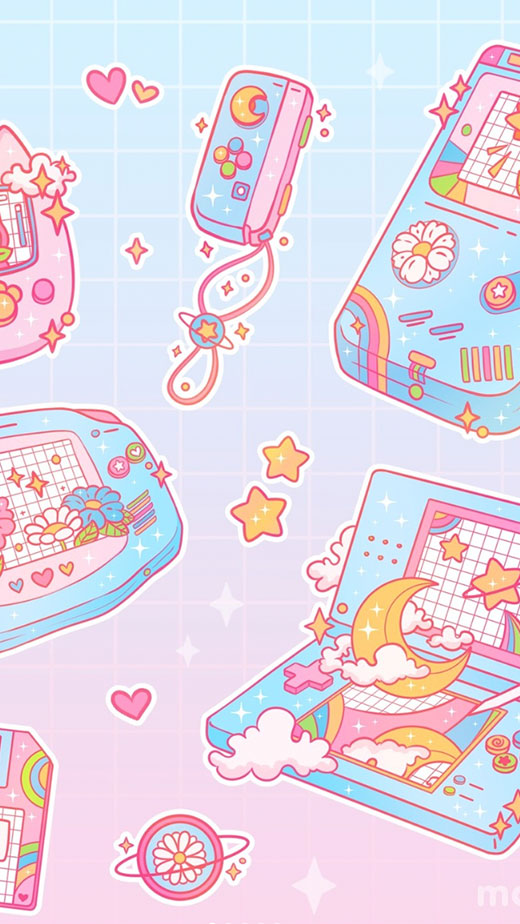 Purple kawaii wallpaper - Apps on Google Play