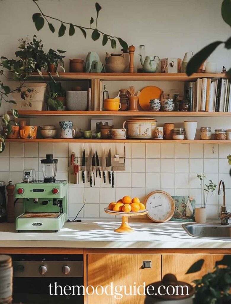 simple small boho witch kitchen