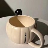 minimal elegant starbucks halloween mug