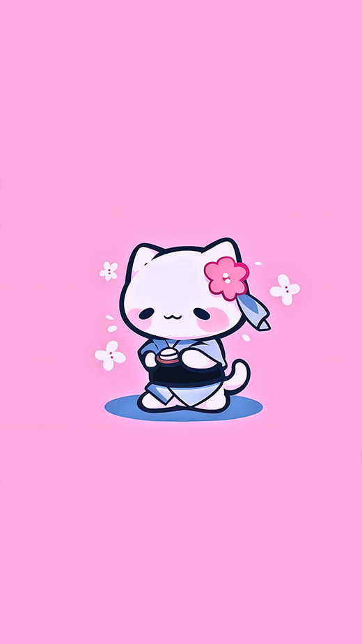 cute pink kawaii wallpaper