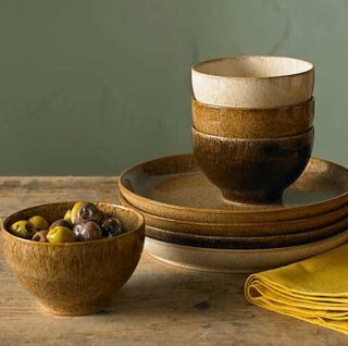 Rustic Dinnerware, Drinkware and Tableware To Set Unique Earthy ...