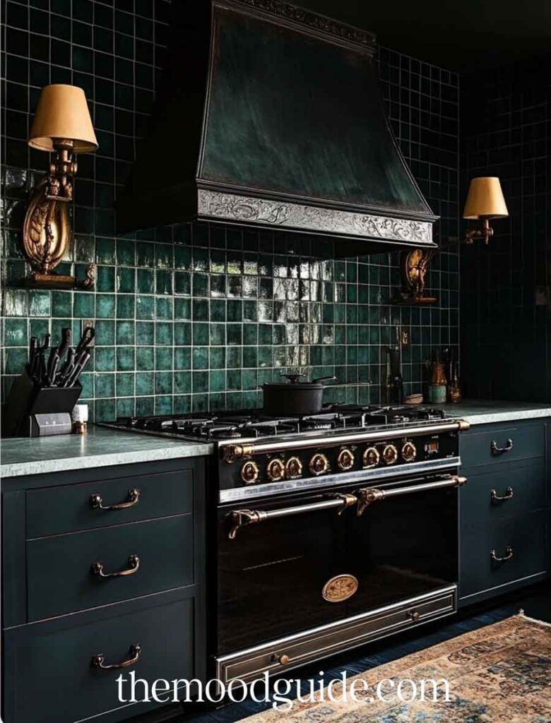 dark victorian witchy kitchen