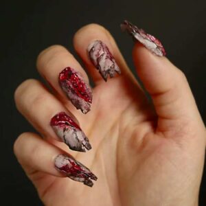 Simple & Easy Halloween Nails For The Most Unskilled People - The Mood