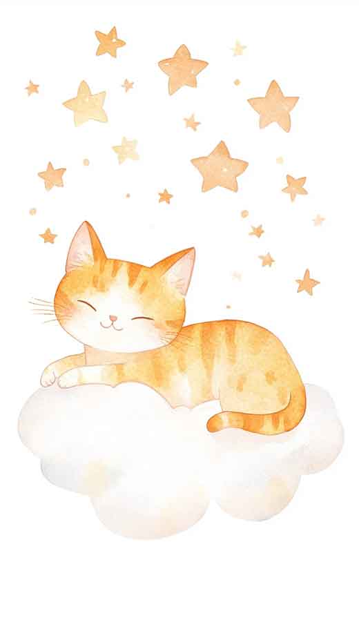 orange cat wallpaper