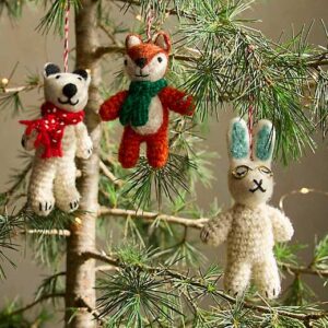 Wool Forest Animals, Set of 3