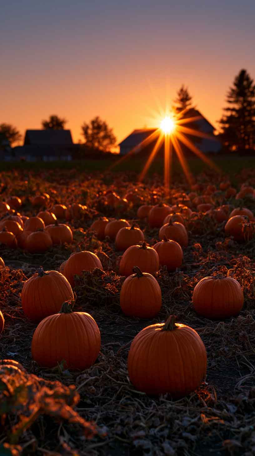 dark aesthetic orange pumpkin wallpaper