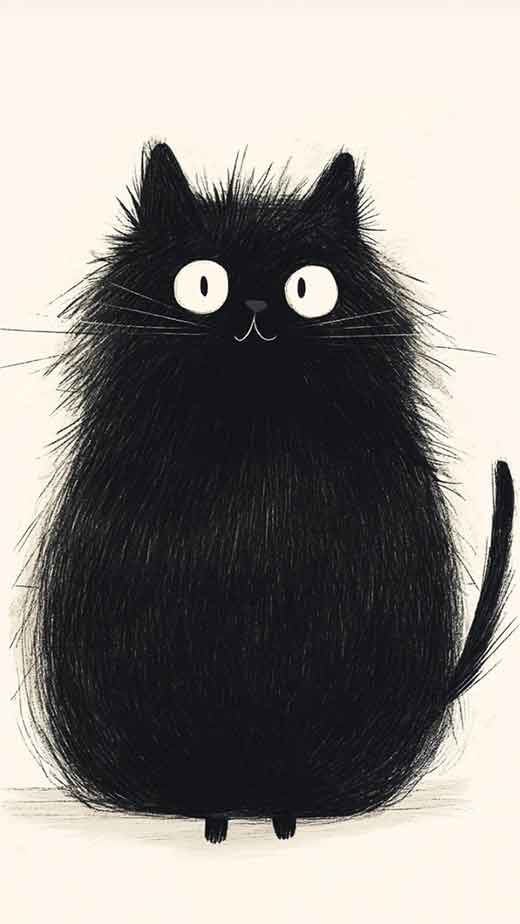 Cute and funny wallpapers of black cat