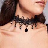 black lace chocker