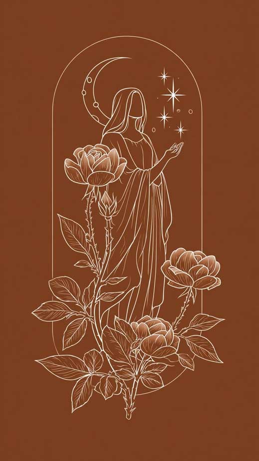 brown boho phone background