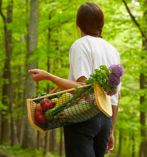 Wooden Harvest Basket