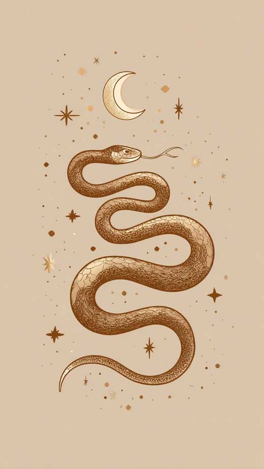 beige snake boho wallpaper iphone