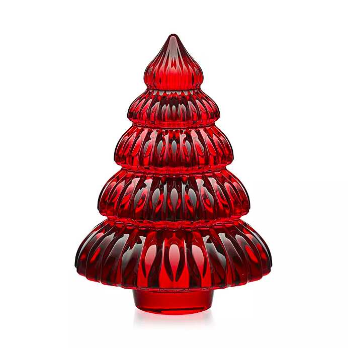 Baccarat Crystal Red Fig Christmas Tree Decor
