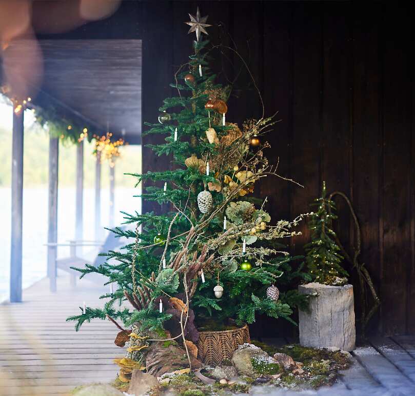 Rustic Christmas Tree Decor & Ornaments For Farmhouse, Cottagecore Aesthetics