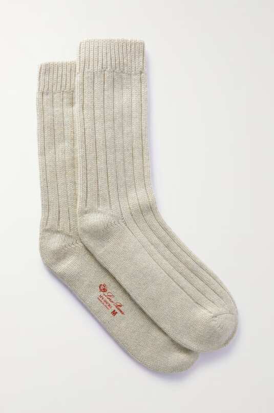 Silent Luxury Pure Cashmere Socks, Loro Piana
