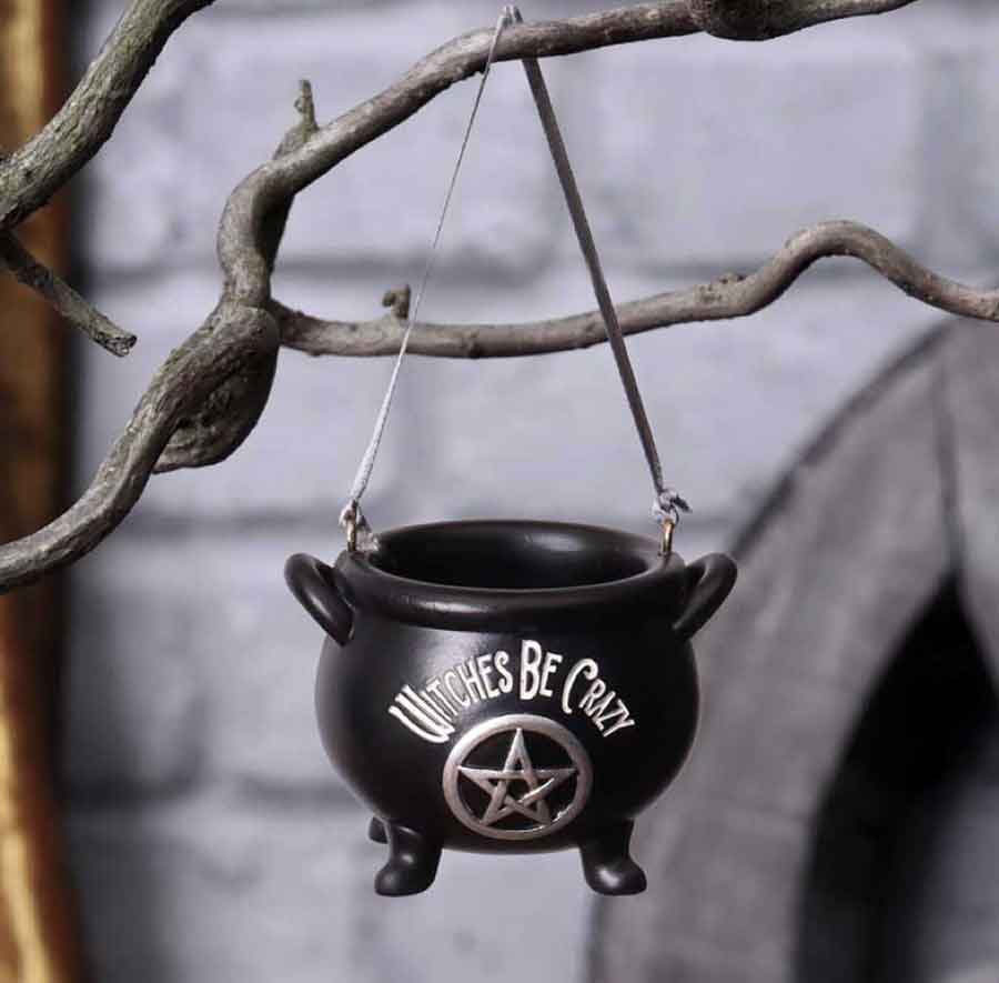 witchy christmas tree ornament