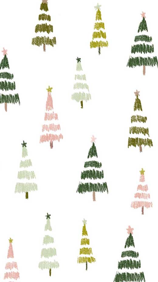 xmas tree pattern wallpaper