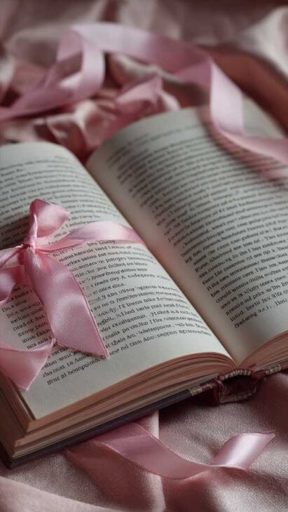 cute coquette book background