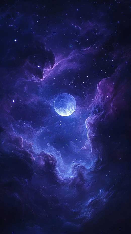 black dark blue and purple sky wallpaper