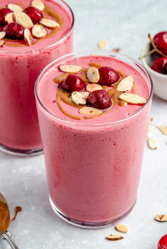 pink aesthetic smoothie