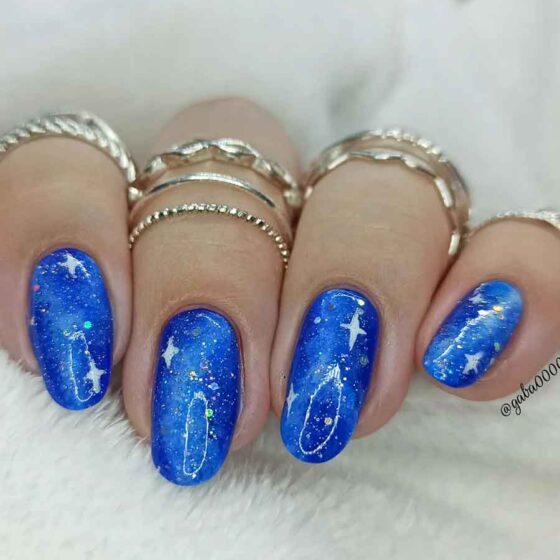 65+ Blue Nails With Designs + the Best Tutorials